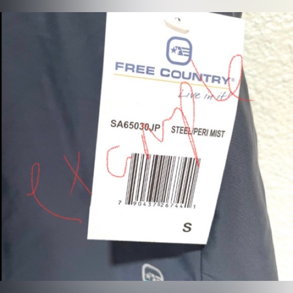 FREE COUNTRY Purple and Grey Women’s Swim Shorts Trunks NWOT - Picture 4 of 16